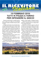 Il Ricevitore Italiano on line del 2 febbraio 2018